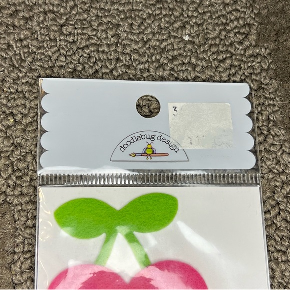 Felt Cherry Iron-on Patches Doodlebug Design Japan Exclusive Kawaii Crafts DIY - Picture 3 of 7